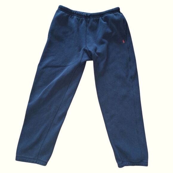Polo Ralph Lauren Mens Navy Sweatpants Drawstring Wide Gusset Activewear Small - Picture 1 of 9